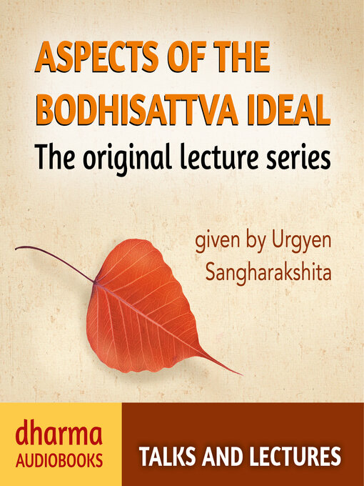 Title details for Aspects of the Bodhisattva Ideal by Urgyen Sangharakshita - Wait list